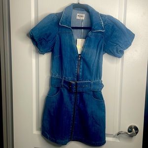 Show Me Your MuMu “Oxford” Mini Dress. XS. Never worn. NWT.